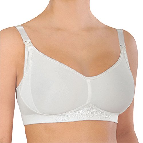 Rosme Lingerie Ungepolsterter Still-BH aus Baumwolle ohne Bügel für Damen, Kollektion Mamacita, Größe 75B von Rosme