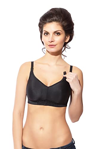 Rosme Lingerie Ungepolsterter Still-BH aus Baumwolle ohne Bügel für Damen, Kollektion Mamacita, Größe 80H von Rosme