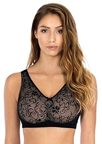 Rosme Lingerie ungepolsterter BH ohne Bügel für Damen, Kollektion Delight, Größe 110C von Rosme