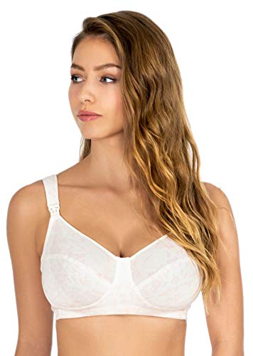 Rosme Lingerie ungepolsterter Still-BH ohne Bügel mit gepolsterten Trägern für Damen, Kollektion Luna, Größe 70C von Rosme