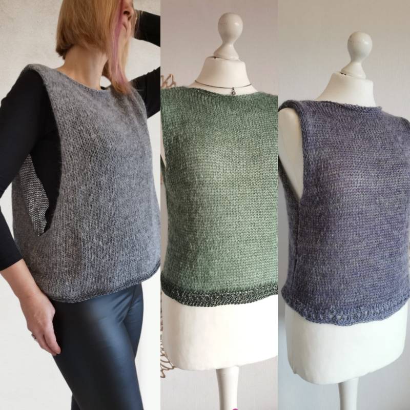 Strick Top Mit Mohair, Damen Pullunder, Stricktop Grobstrick, Ethno Yoga Tank Top, Gestricktes Netztop, Unisex Men Top, Gestrickter Pulli Strick Top Mit Mohair, Damen Pullunder, Stricktop Grobstrick, Ethno Yoga Tank Top, Gestricktes Netztop, Unisex Men Top, Gestrickter Pulli von RosnicDesign