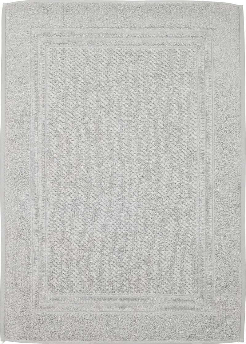 ROSS Duschmatte "Unifond" Höhe 1 mm fußbodenheizungsgeeignet  strapazierfähig Uni mit Bordüre, Badezimmerteppich, waschbar von Ross