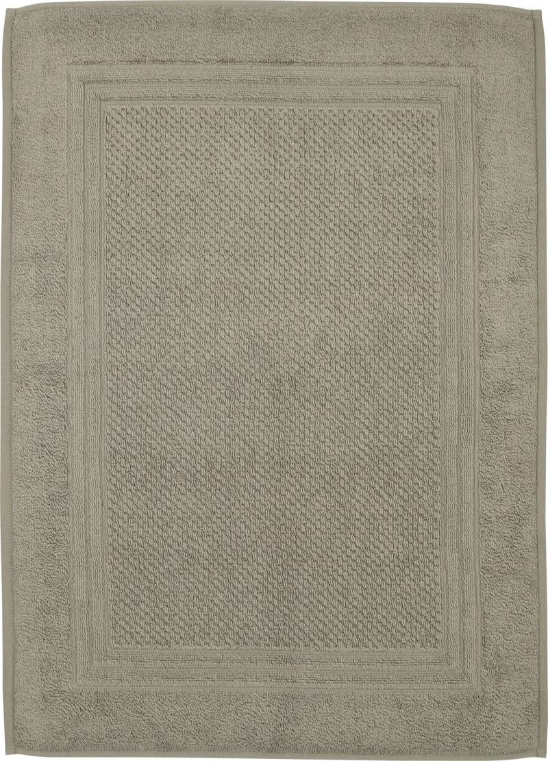 ROSS Duschmatte "Unifond" Höhe 1 mm fußbodenheizungsgeeignet  strapazierfähig Uni mit Bordüre, Badezimmerteppich, waschbar von Ross