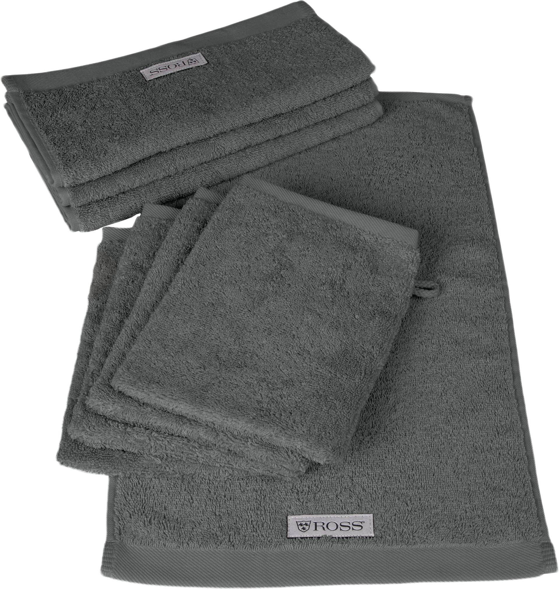 ROSS Handtuch "Sinfonie", (Set, 8 St., 4 Waschhandschuhe (16x21 cm)-4 Gästetücher (30x50 cm) von Ross