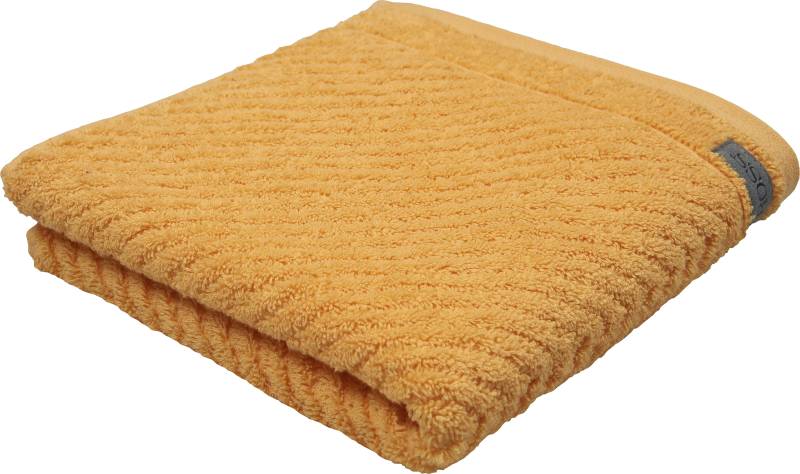 ROSS Handtuch "Smart", (2 St.), Uni-Rippe mit Velourslabel von Ross