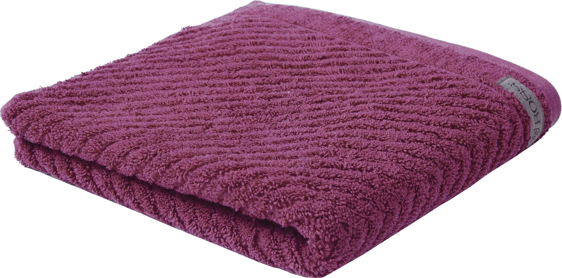 ROSS Handtuch "Smart", (2 St.), Uni-Rippe mit Velourslabel von Ross
