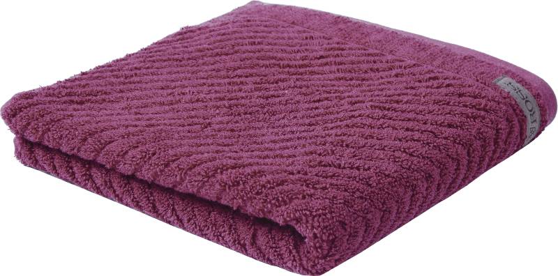 ROSS Handtuch "Smart", (2 St.), Uni-Rippe mit Velourslabel von Ross