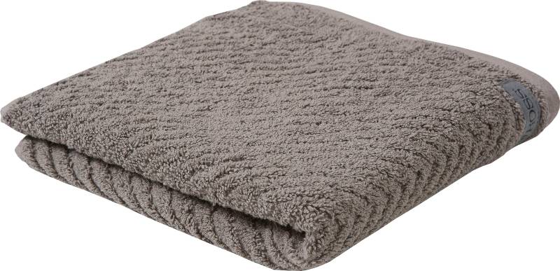 ROSS Handtuch "Smart", (2 St.), Uni-Rippe mit Velourslabel von Ross