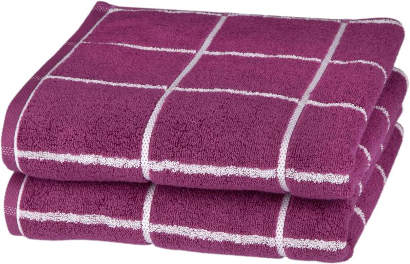 ROSS Handtücher "Cashmere Überkaro", (2 St.), in modischen Farben von Ross