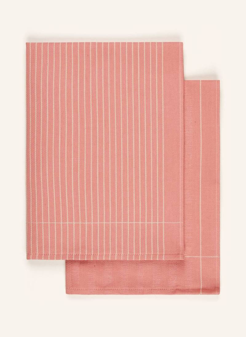 Ross 2er-Set Geschirrtücher Mit Leinen rosa von Ross