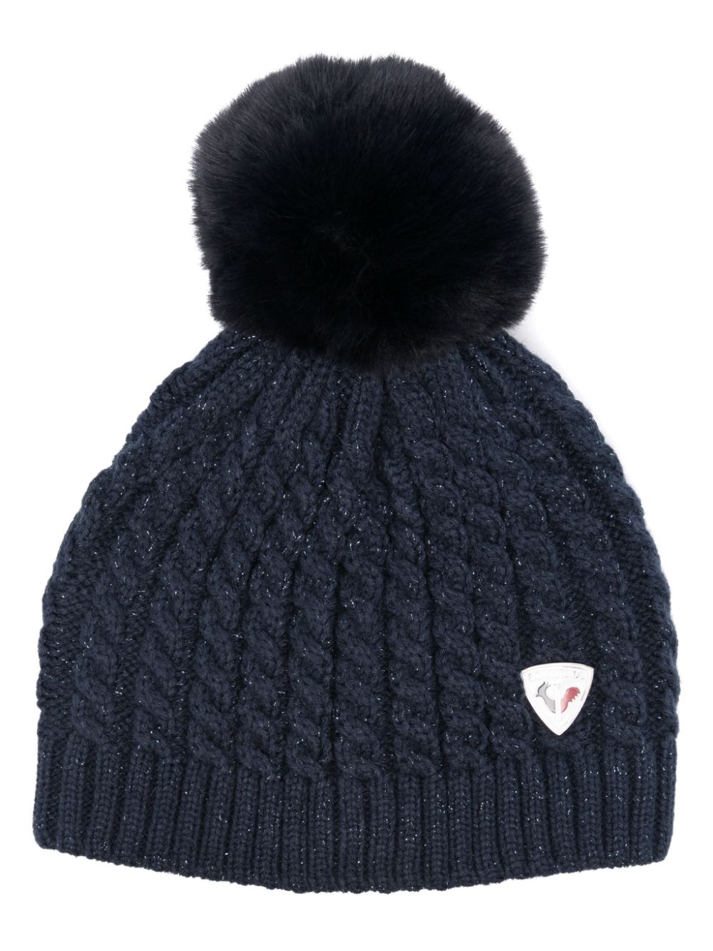 Rossignol Beanie mit Zopfmuster - Blau von Rossignol