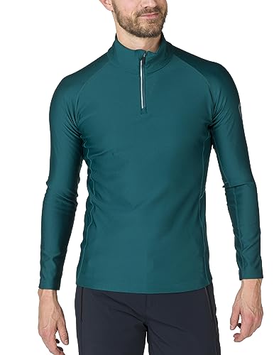 Rossignol - Herren-Baselayer-Oberteil mit halbem Reißverschluss, Blau, XL von Rossignol