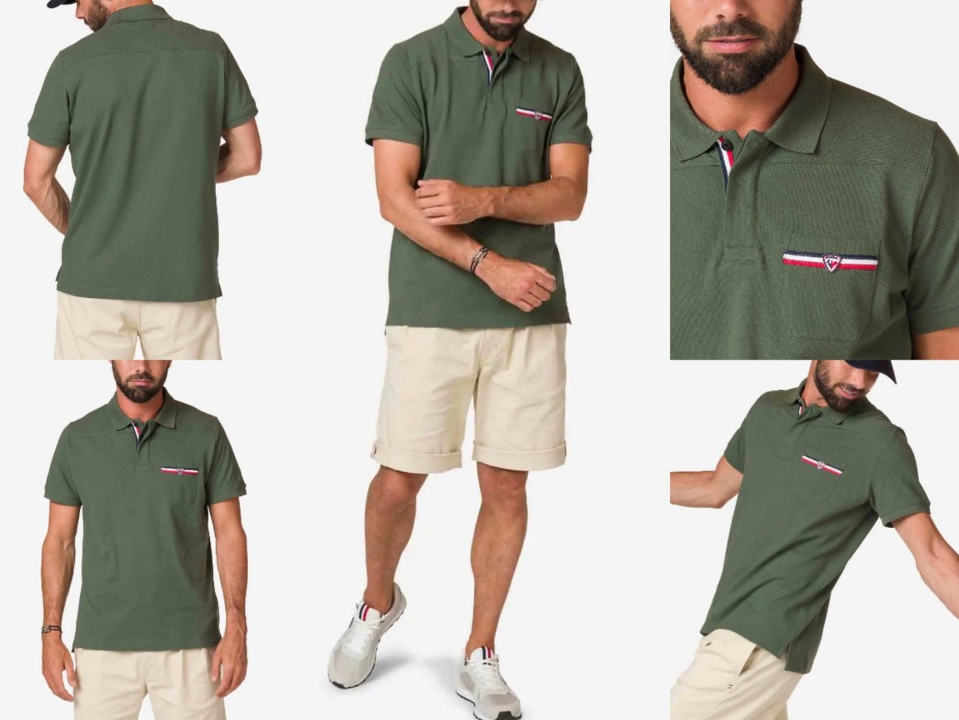 Rossignol Poloshirt ROSSIGNOL Polo Shirt Pocket Polohemd Hemd T-Shirt Ski Alpine Heritage von Rossignol