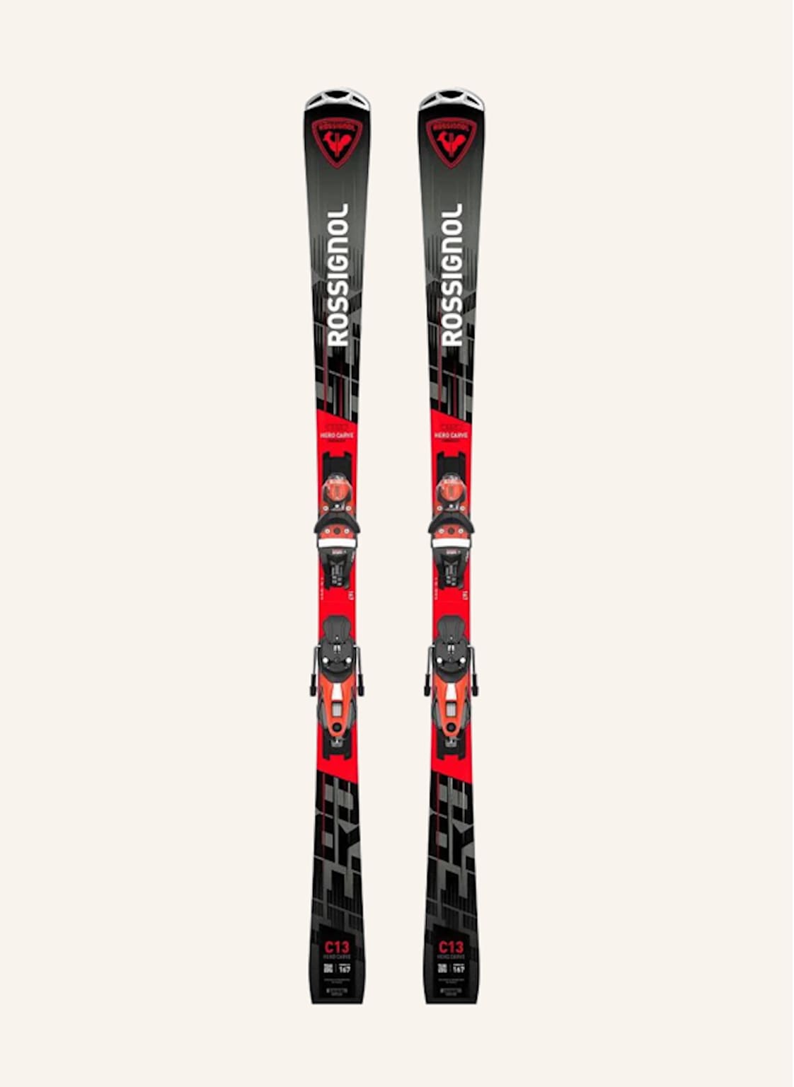 Rossignol Skiset Hero Carver Short Turn rot von Rossignol