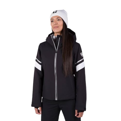 Rossignol Strawpile Jacket - Isolierte Skijacke - Wasserdichte Snowboardjacke für Damen, Schwarz, S von Rossignol