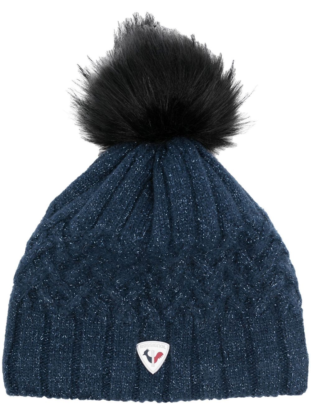 Rossignol Beanie mit Zopfstrickmuster - Blau von Rossignol