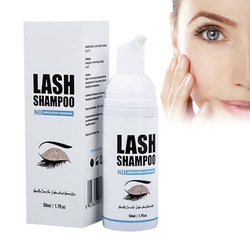 Rostblant 50ml WimpernShampoo Lash Cleanser, Wimpernshampoo Für Wimpernverlängerung Lash Shampoo Cleanser,Wimpernwaschung und Wimpernbad für Extensions Eyelash Reinigung von Rostblant