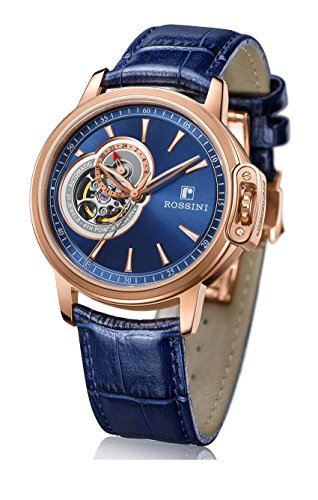 Rossini Herren Automatik Uhr Mit Leder Armband ROSGS014 von Rotary