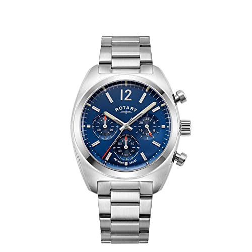 Rotary Avenger Sport Chronograph Herren Armbanduhr, Gb05485/05 blaues Zifferblatt, Armband von Rotary