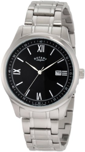 Rotary Herren-Armbanduhr XL Timepieces Analog Edelstahl GB42835/20 von Rotary