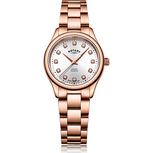 Rotary | Frauen | Oxford | Diamant-Set | roségoldfarbenes Armband | LB05096/02/D von Rotary