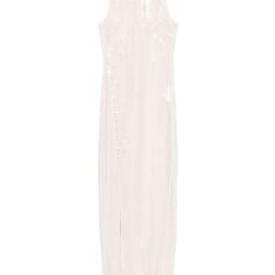 Beige Pailletten-kleid Mit Knöpfen Für Frauen von Rotate