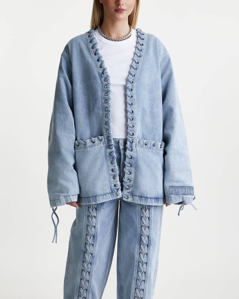 Rotate Jacket Denim Oversized Light blue von Rotate
