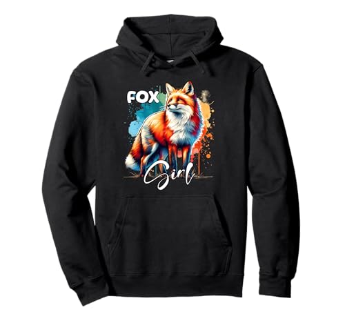 Fox Mädchen Rotfuchs Fuchs Pullover Hoodie Fox Mädchen Rotfuchs Fuchs Pullover Hoodie von Rotfuchs Fuchs Designs Damen
