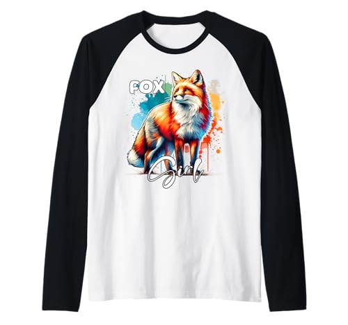 Fox Mädchen Rotfuchs Fuchs Raglan Fox Mädchen Rotfuchs Fuchs Raglan von Rotfuchs Fuchs Designs Damen