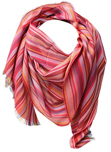 Baumwollschal Damenschal Sommerschal Herrenschal rot leicht 190 x 52 cm Made in Germany von Rotfuchs