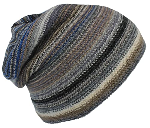 Rotfuchs Beanie Strickmütze Damen Mütze Herren Mütze Streifen Design 100% Wolle (Merino) von Rotfuchs