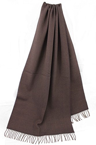 Rotfuchs Schal Webschal Uni Fischgrat modisch jeansviolett 100% Wolle (Merino) von Rotfuchs