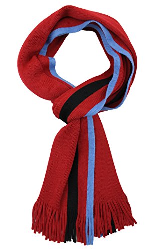 Rotfuchs Strickschal Herrenschal Schal Unisex Wolle Polyacryl gestreift bunt mehrfarbig feinstrick von Rotfuchs