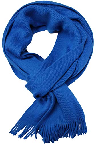Rotfuchs Strickschal einfarbig modisch royalblau 100% Wolle (Merino) 186 x 27 cm von Rotfuchs
