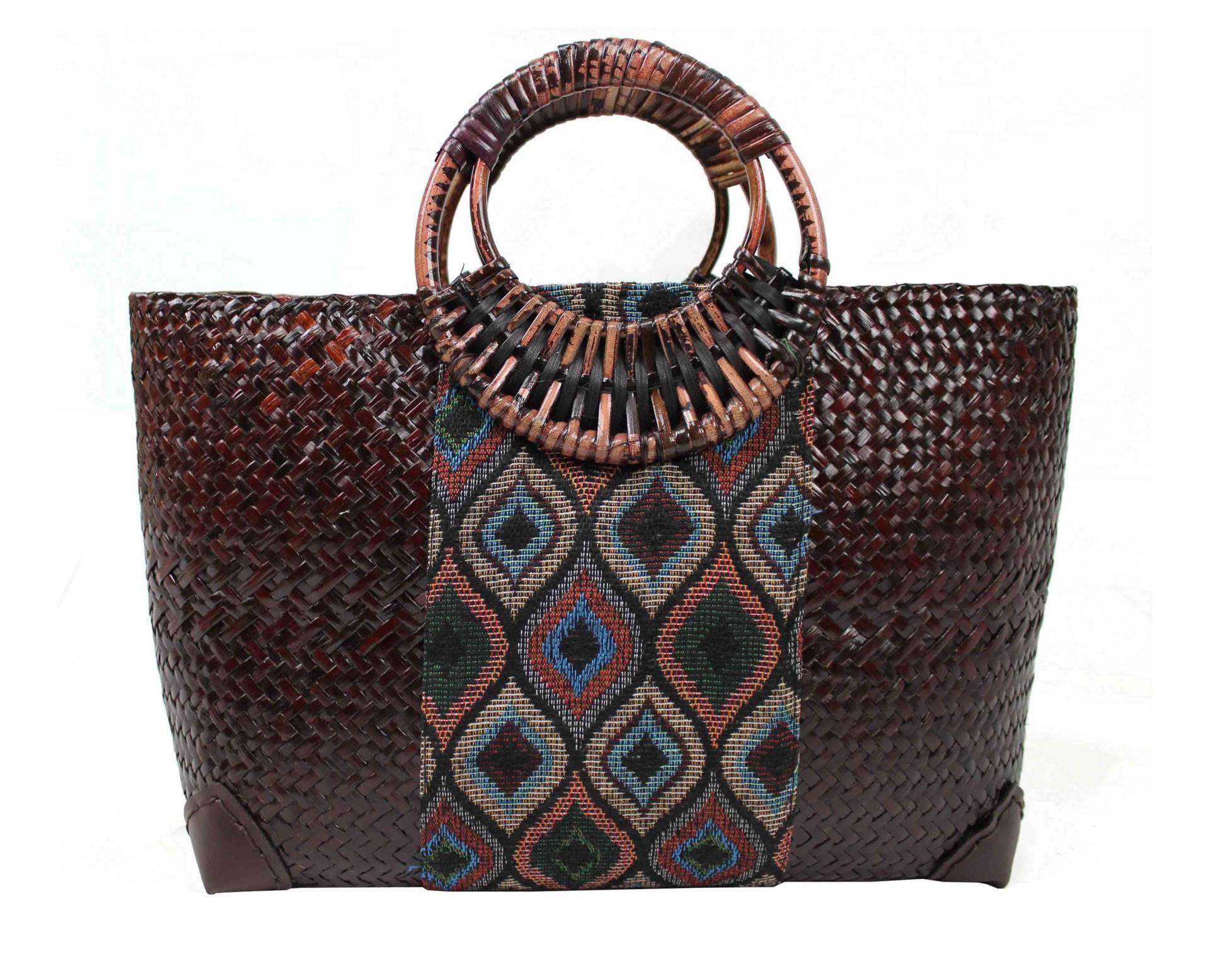 strohtasche in Weinrot Tasche Handtasche Einkaufstasche Für Freizeit Shopping Und Altag Mit Henkel Aus Holz Innefutter strohtasche in Weinrot Tasche Handtasche Einkaufstasche Für Freizeit Shopping Und Altag Mit Henkel Aus Holz Innefutter von RotfuchsOnlineShop