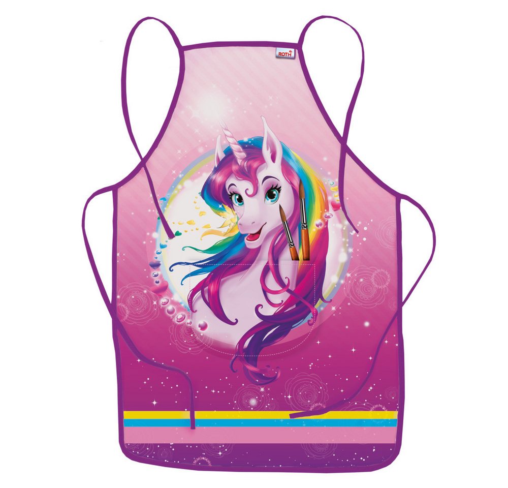 Roth Freizeittasche Roth Kinderschürze Einhornportrait 40x60cm von Roth