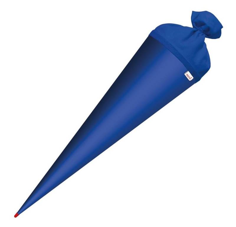Roth Schultüte Basteltüte 70 cm, rund ultramarinblau Einschulung Zuckertüte Spitze Filz-Verschluss von Roth