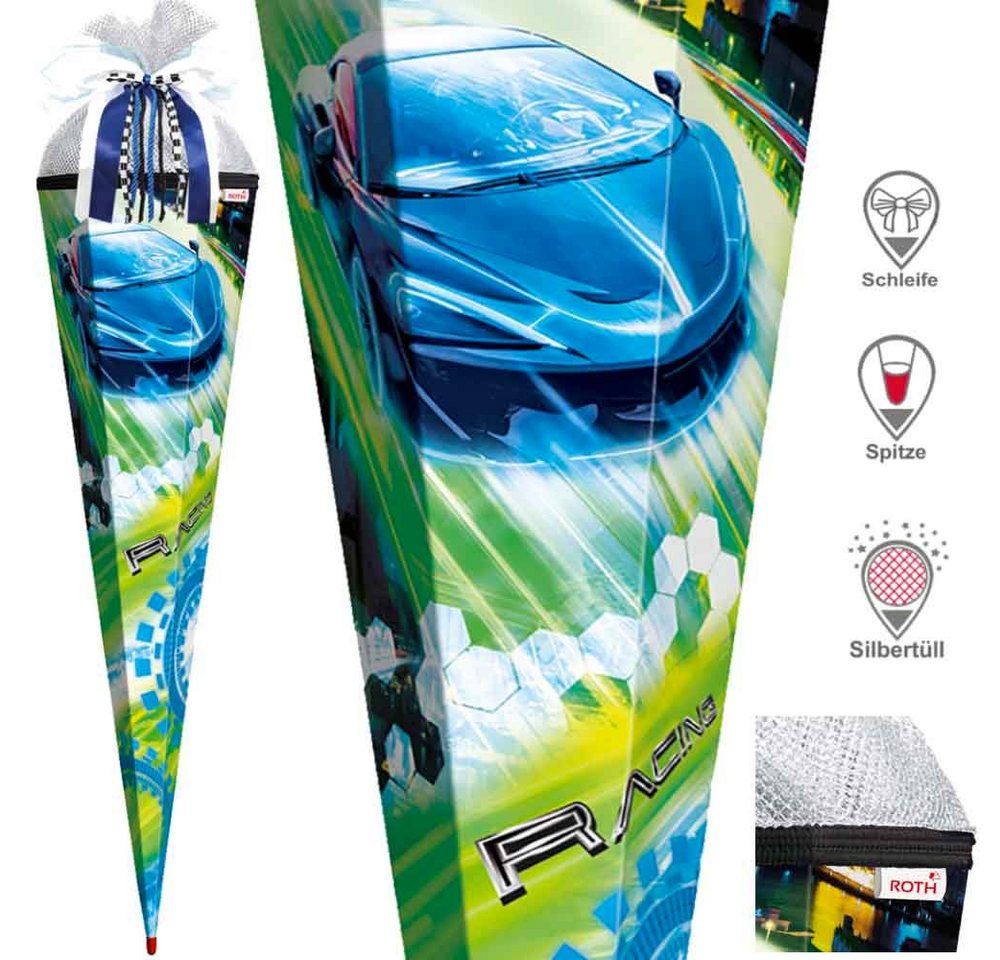 Roth Schultüte Exklusiv Set 85 cm Racing mit Schleife von Roth