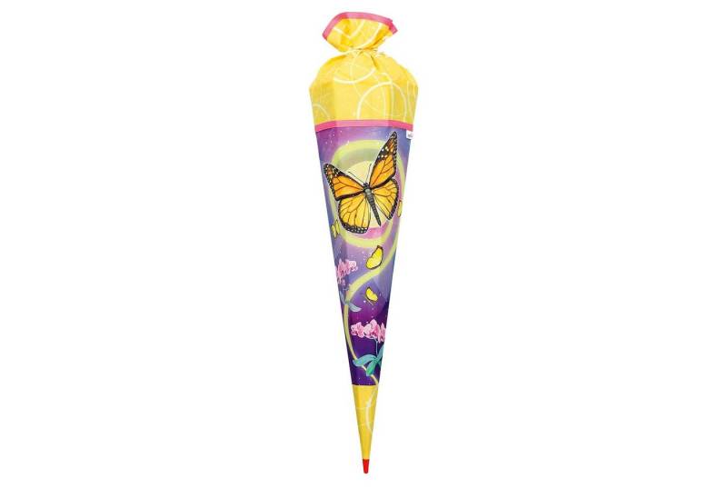 Roth Schultüte Motiv-Schultüte Stoffwunder Schmetterling 85cm eckig Rot(h)-Spitze von Roth