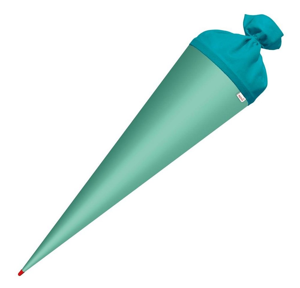 Roth Schultüte Rohling Mint, 70 cm, rund, mit mintfarbigem Filzverschluss, für Schulanfang von Roth