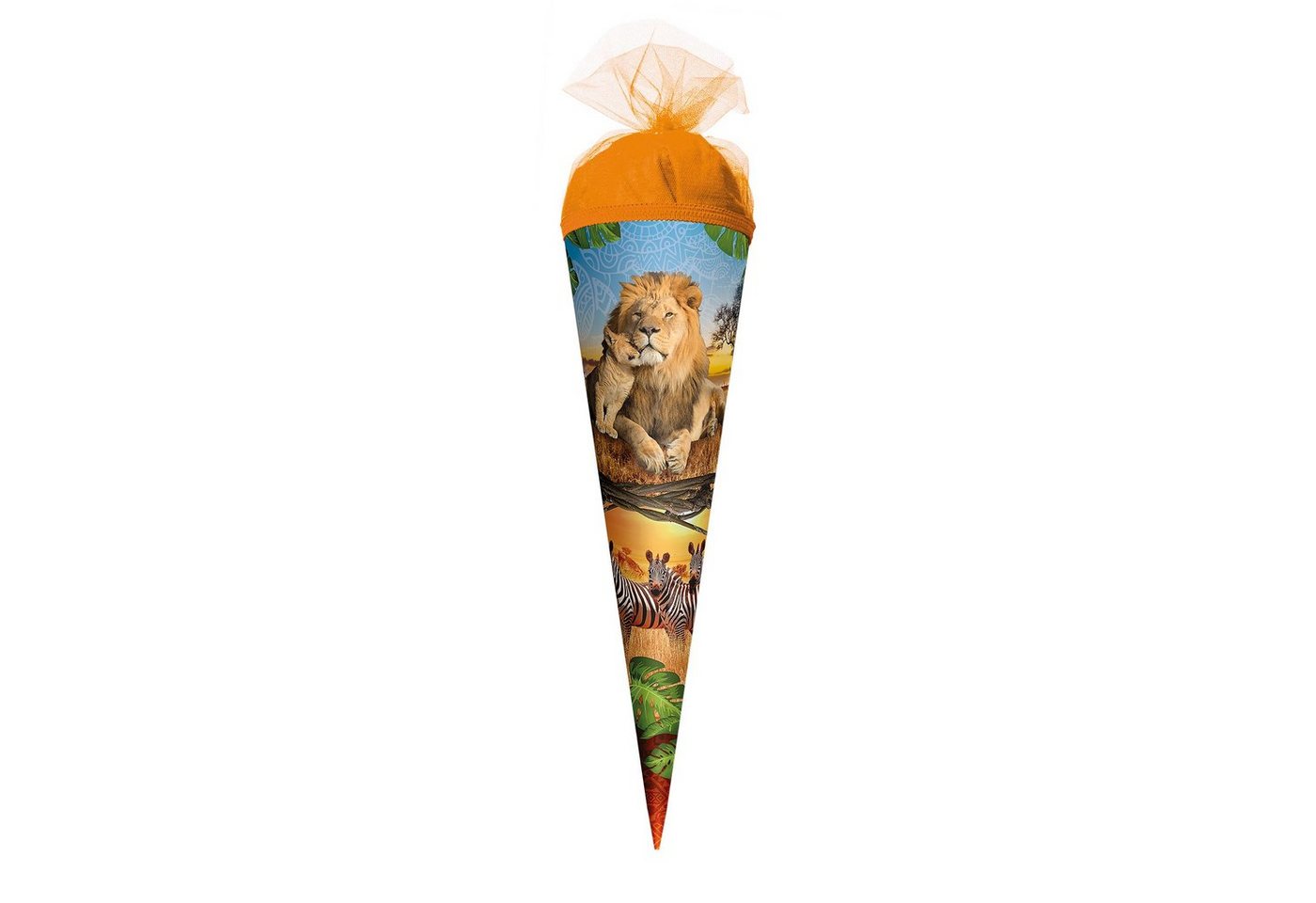 Roth Schultüte Roth Motiv-Schultüte, Löwe, 22 cm, rund, Tüllverschluss von Roth