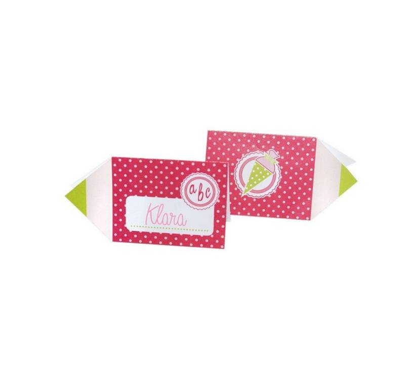 Roth Schultüte Roth Tischkarten "Hurra 1. Klasse" Stift Mädchen, Verschluss von Roth