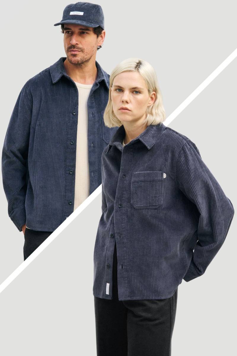 Hemd Casual Cord Blau von Rotholz