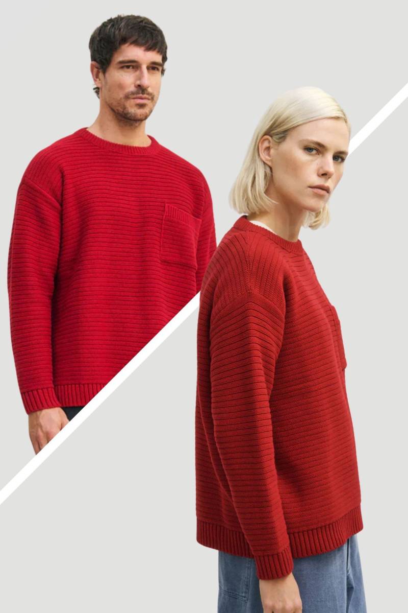 Pullover Loose Knit Rot Pullover Loose Knit Rot von Rotholz