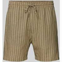 ROTHOLZ Regular Fit Shorts mit Streifenmuster Modell 'Everyday' in Sand, Größe 30 von Rotholz