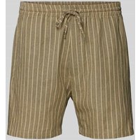 ROTHOLZ Regular Fit Shorts mit Streifenmuster Modell 'Everyday' in Sand, Größe 31 von Rotholz