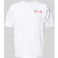 ROTHOLZ T-Shirt mit Label-Print Modell 'Retro Logo' in Offwhite, Größe L von Rotholz