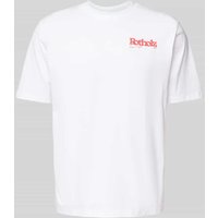 ROTHOLZ T-Shirt mit Label-Print Modell 'Retro Logo' in Offwhite, Größe M von Rotholz