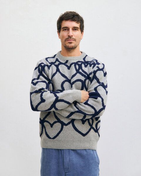 Rotholz Affection Strick Sweatshirt Recycelte Wolle - Hellgrau Rotholz Affection Strick Sweatshirt Recycelte Wolle - Hellgrau von Rotholz