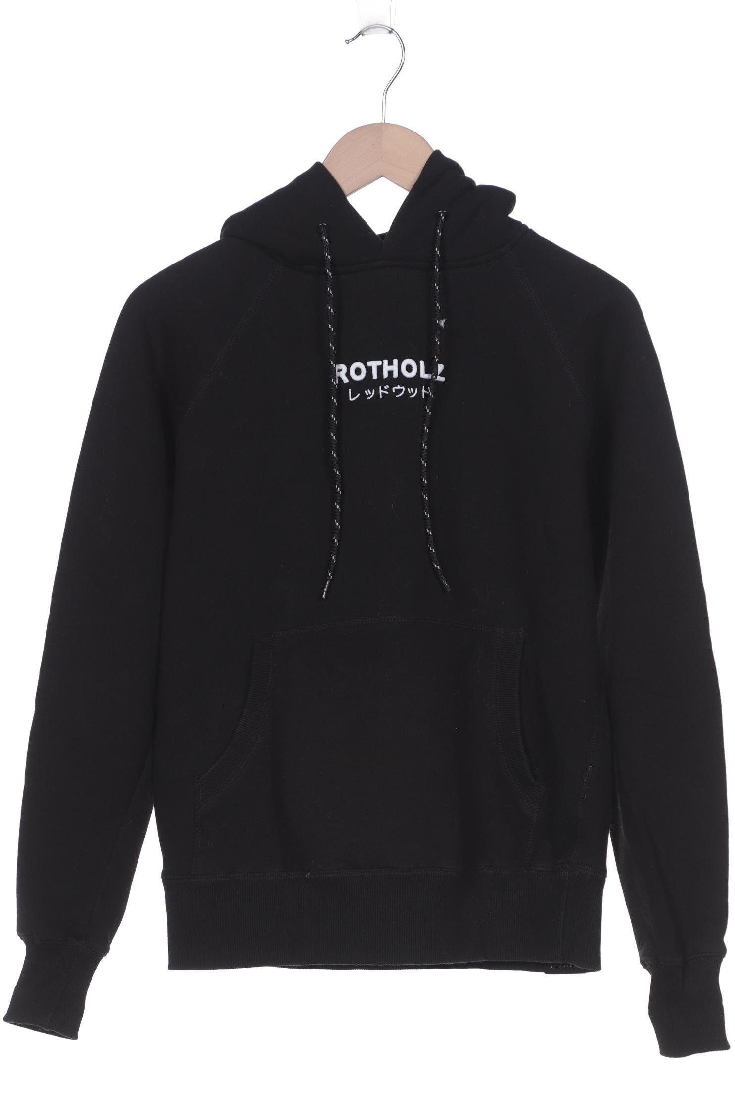 Rotholz Damen Kapuzenpullover, schwarz von Rotholz